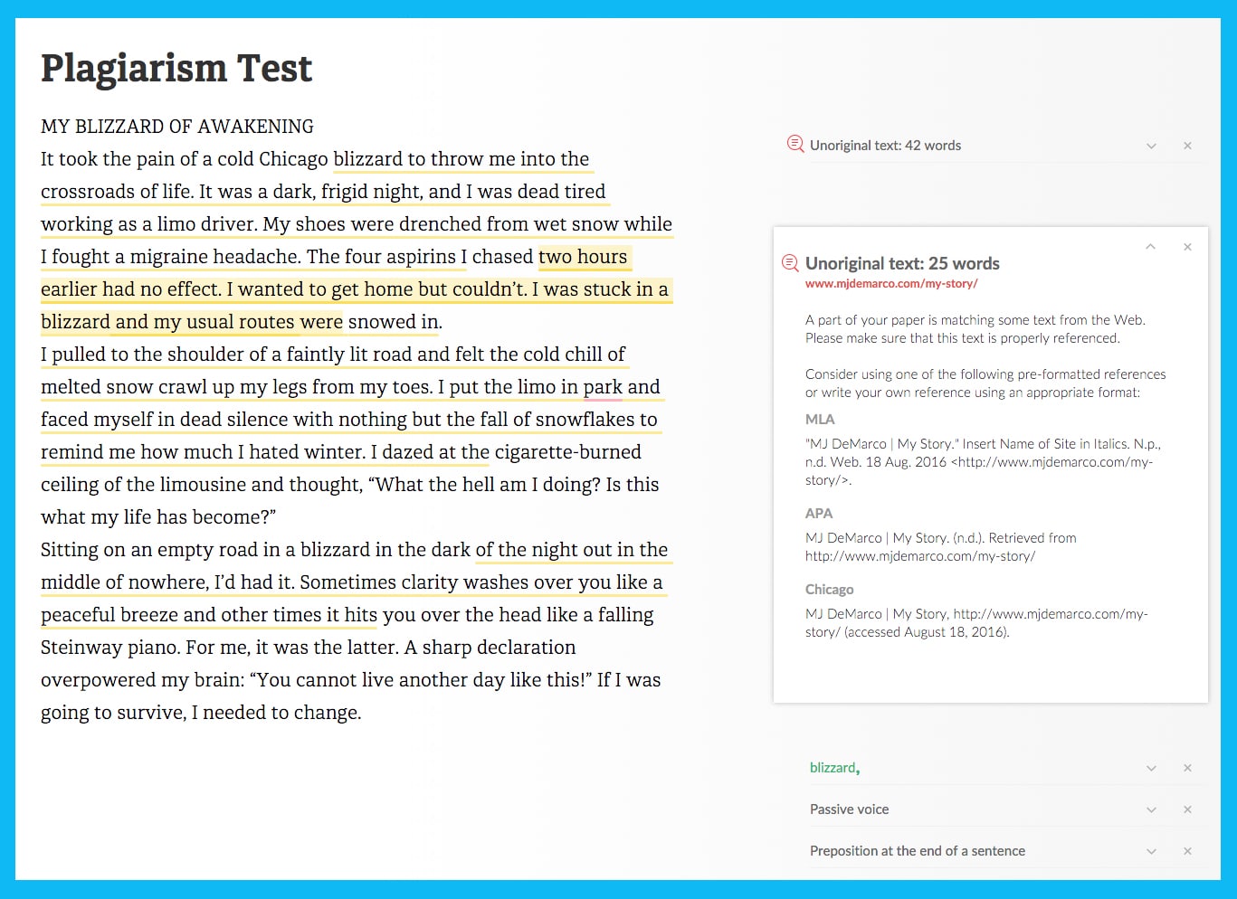 Grammarly Review - Millionaire Fastlane Plagiarism Test with Grammarly