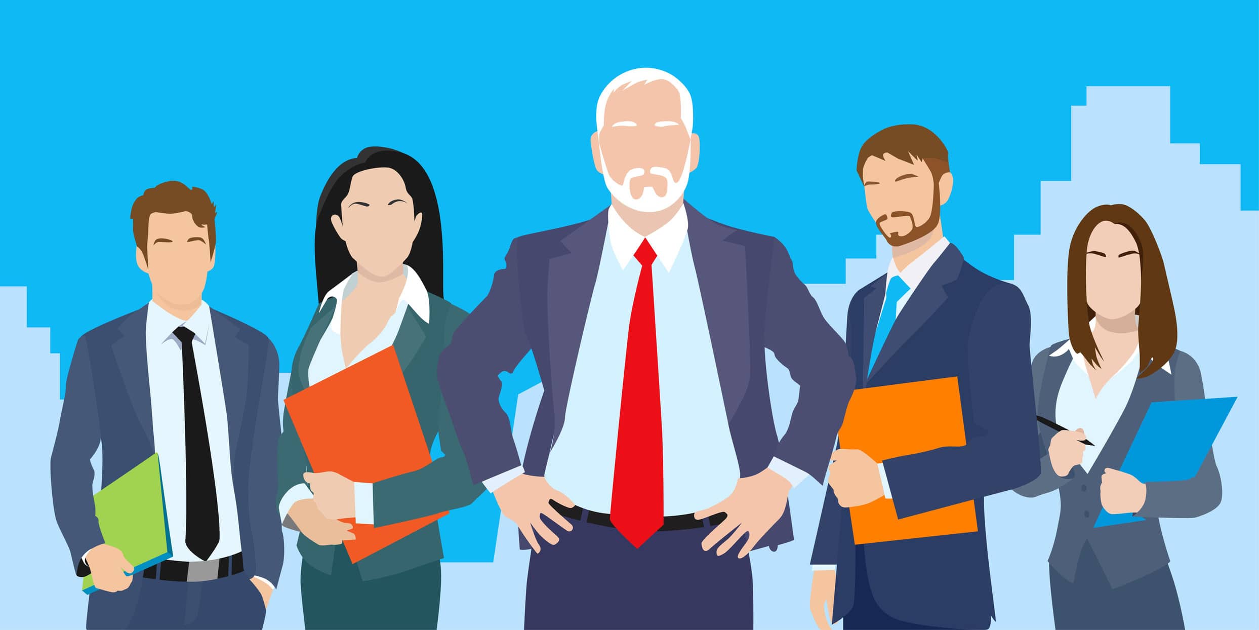 Business Allies good networking animated illustration