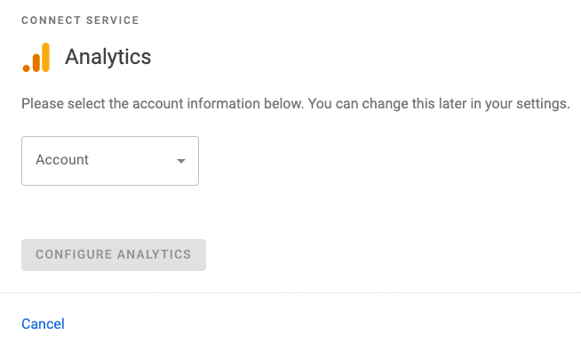 Site Kit Connect Google Analytics
