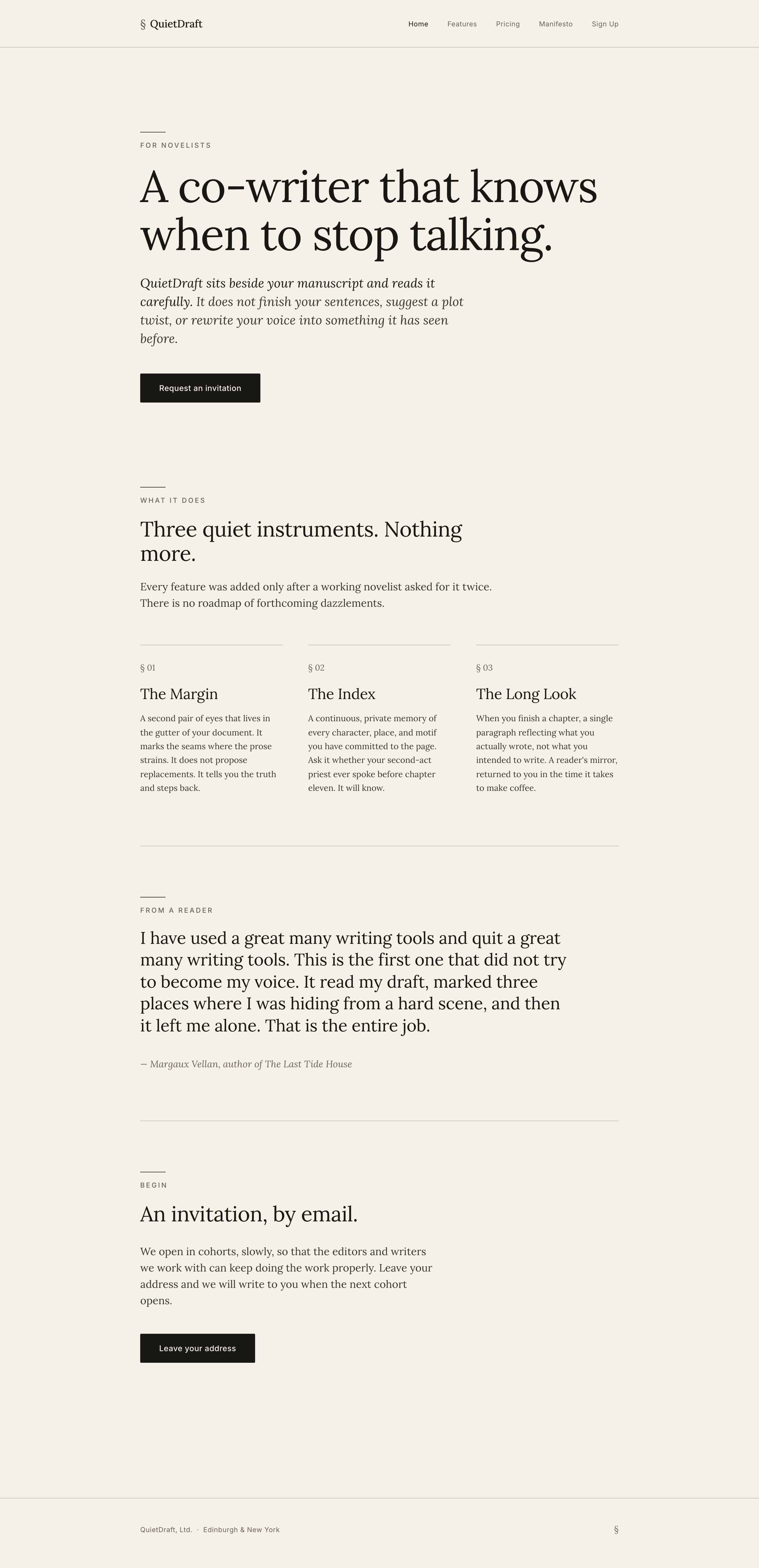 Claude Code with DESIGN.md produced a more polished page, but the headline was rewritten again